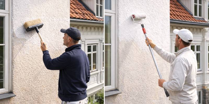 kalkfärg silikatfärg putsfasad